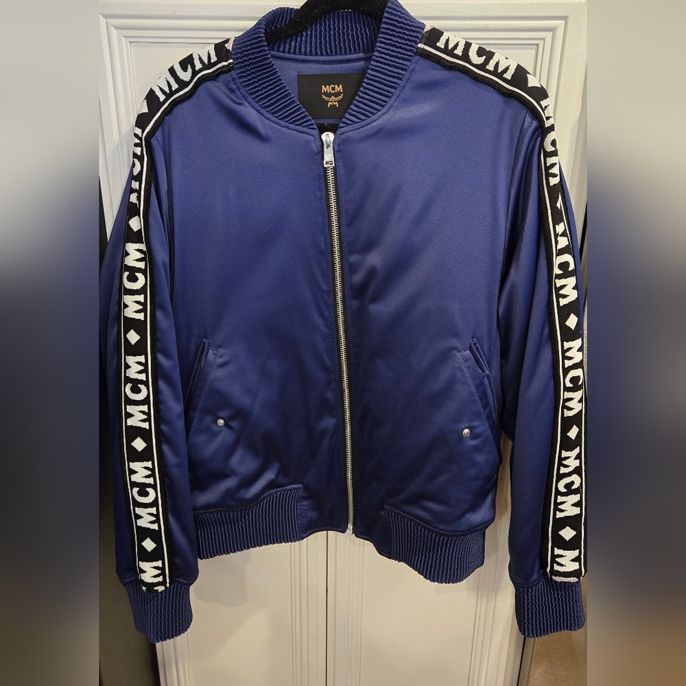 MCM Men's Royal Purple Bomber Jacket, Size Med.